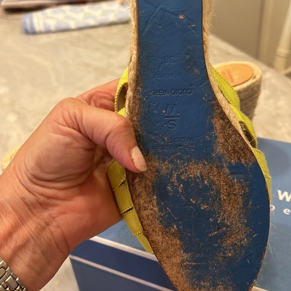 Stubbs and Wootton lIme green Slides size38 - Picture 2 of 11